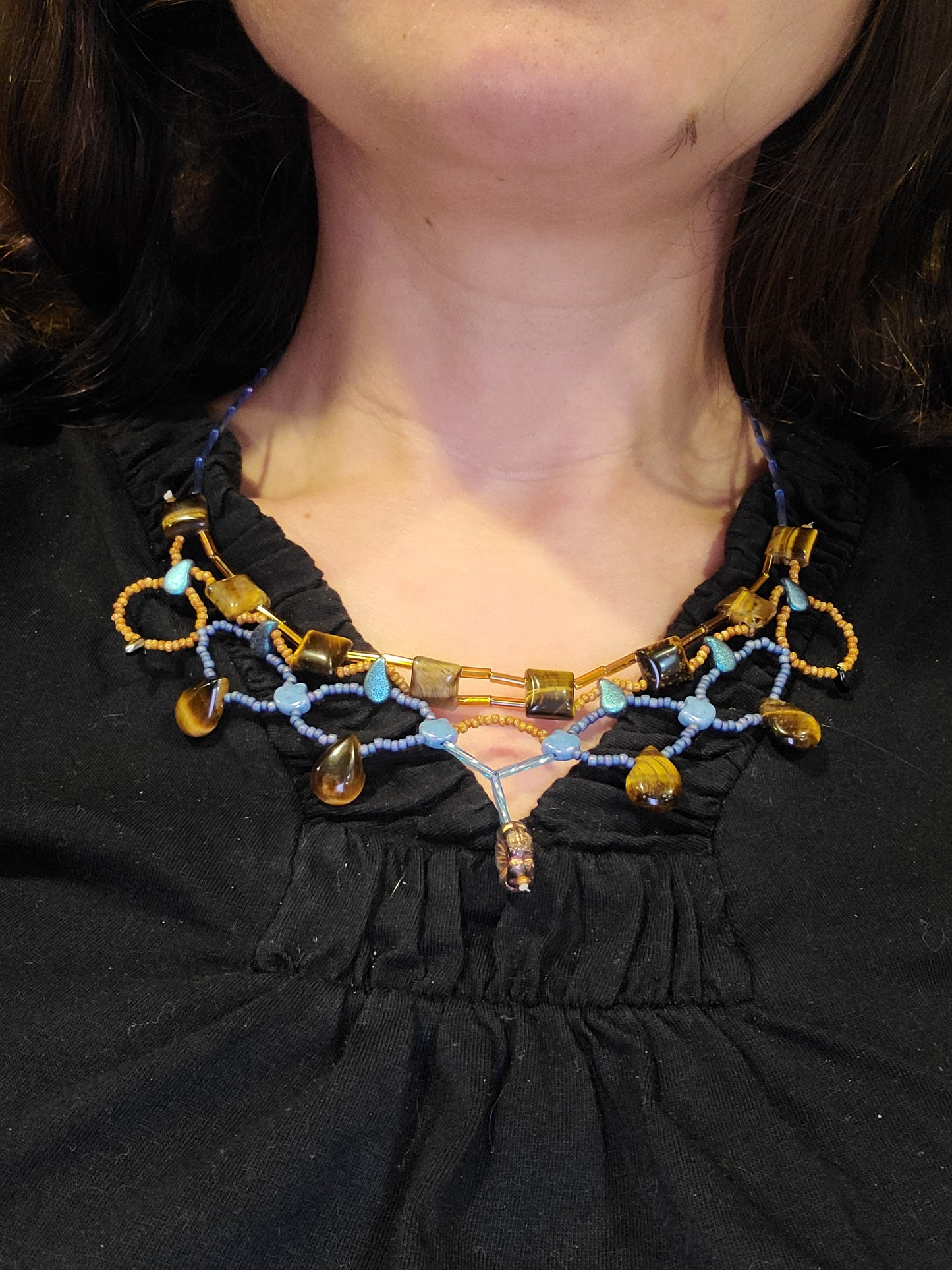 Tiger Eye Cleopatra Necklace