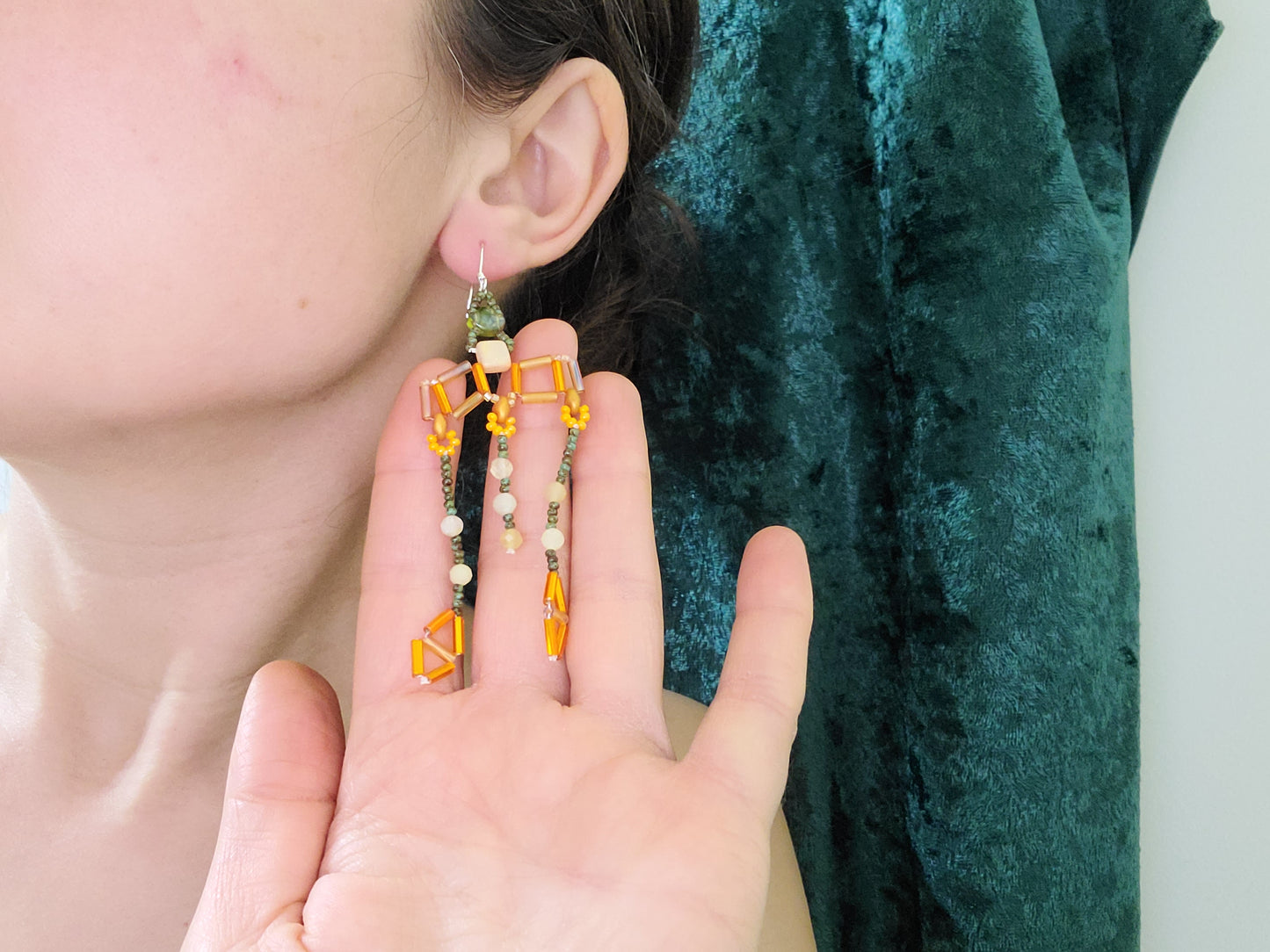 Opal Crotalia Colonnade Earrings