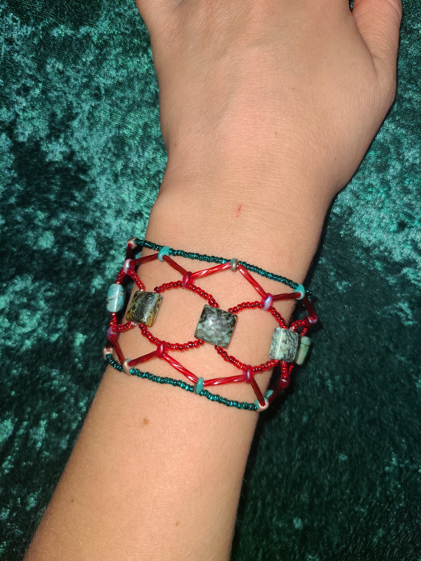 African Turquoise Stonecrossing Bracelet