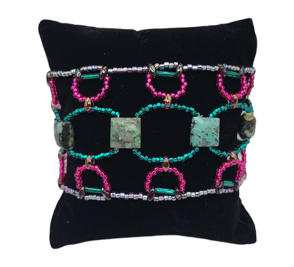 African Turquoise Bohemian Dreamweave Bracelet