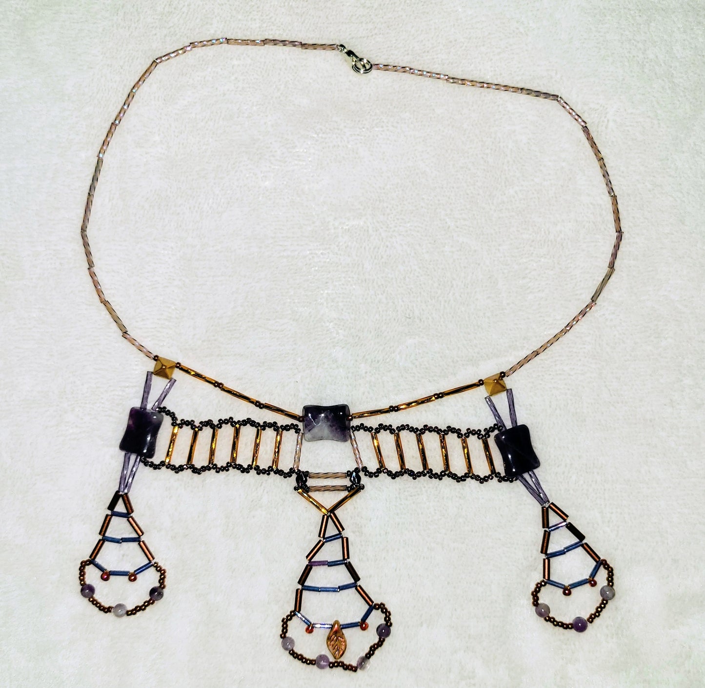 Amethyst Hoysala necklace
