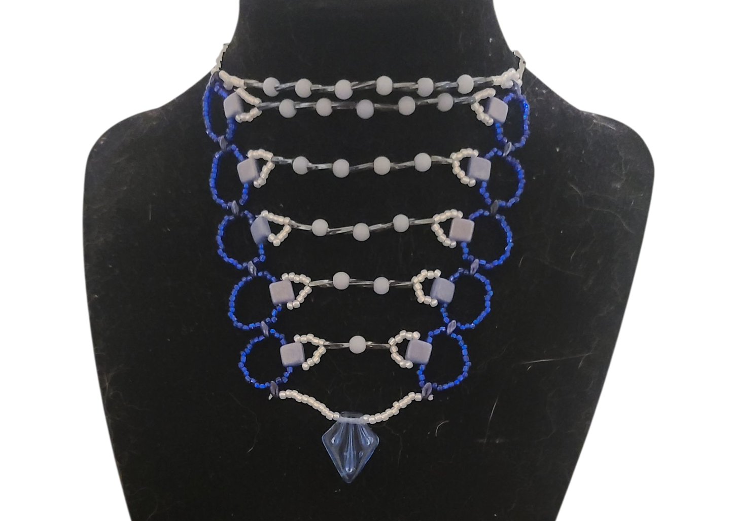 Angelite Drape Code Necklace