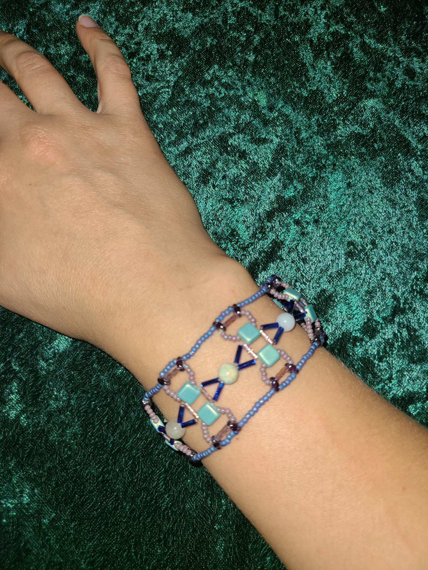 Aquamarine Aegean Weave Bracelet