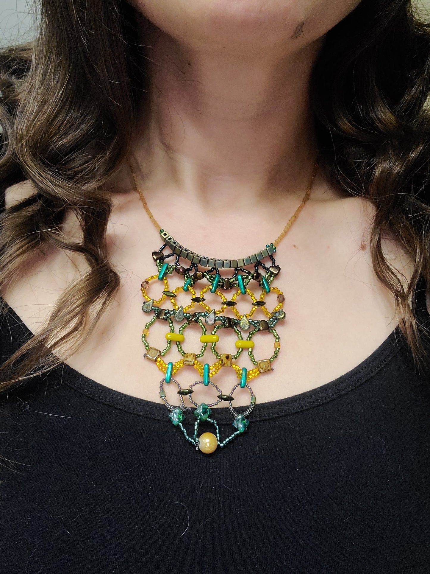 Autumn Aspen Tapestry Necklace