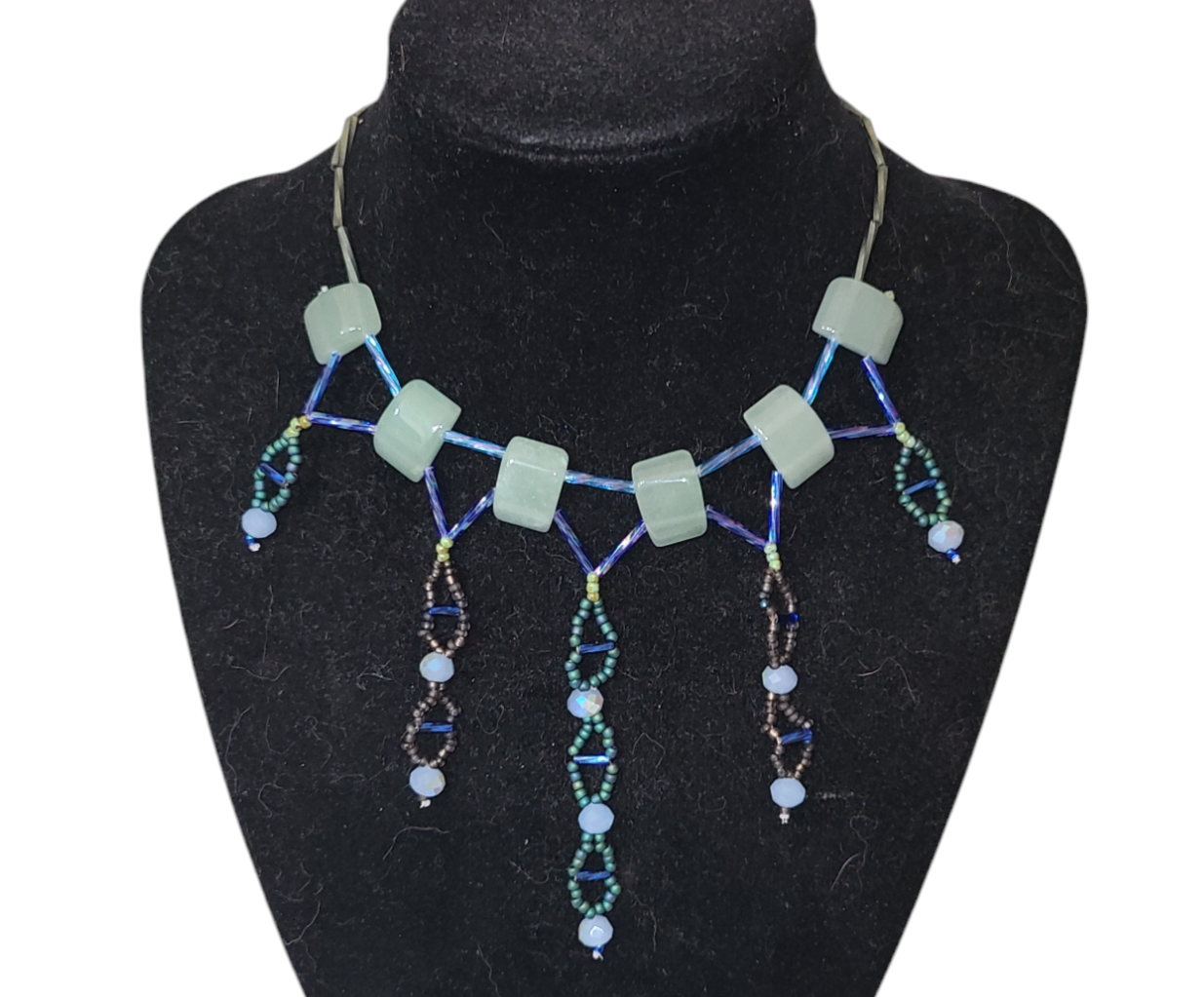 Aventurine Delphic Helix Necklace