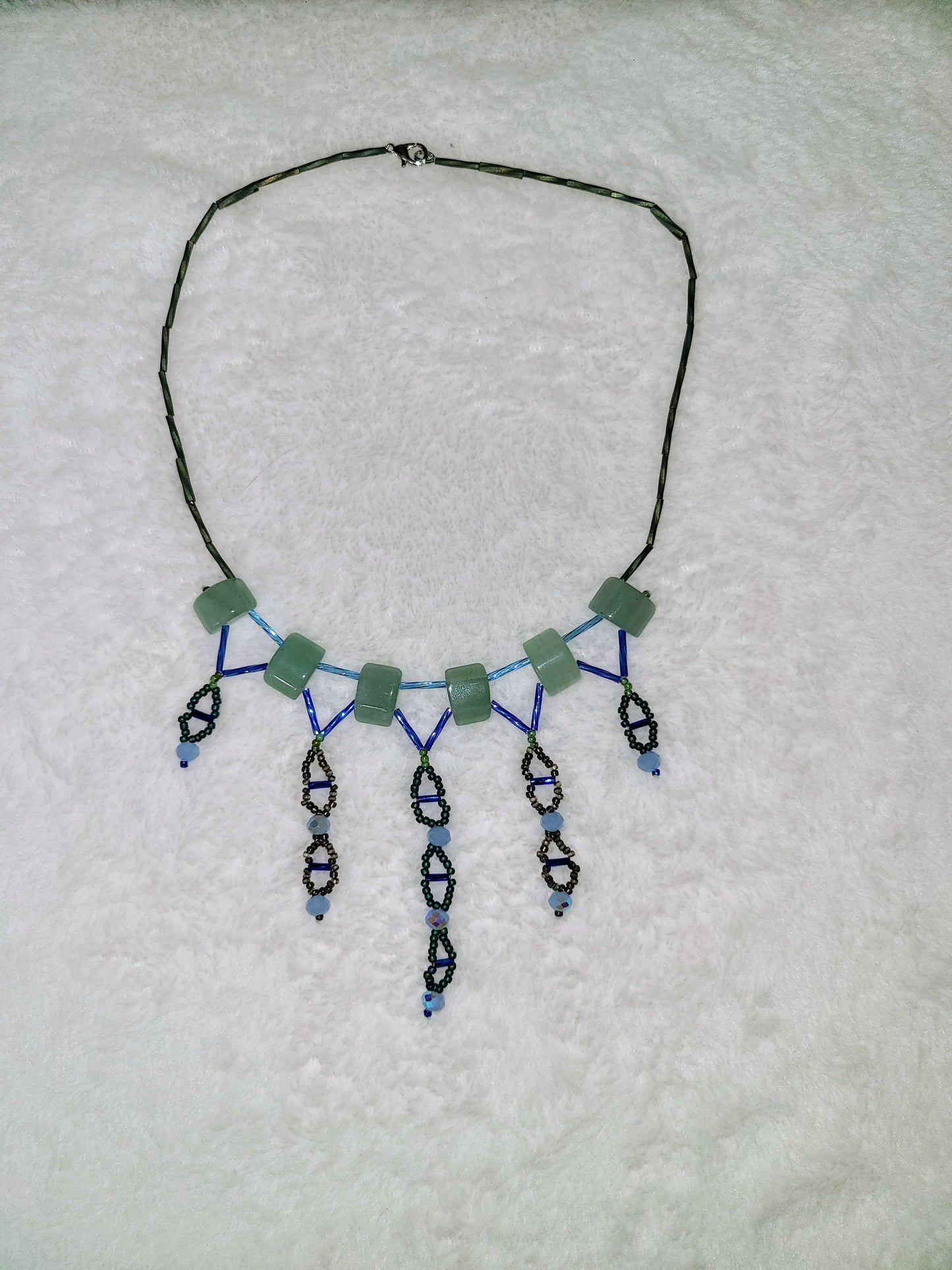 Aventurine Delphic Helix Necklace