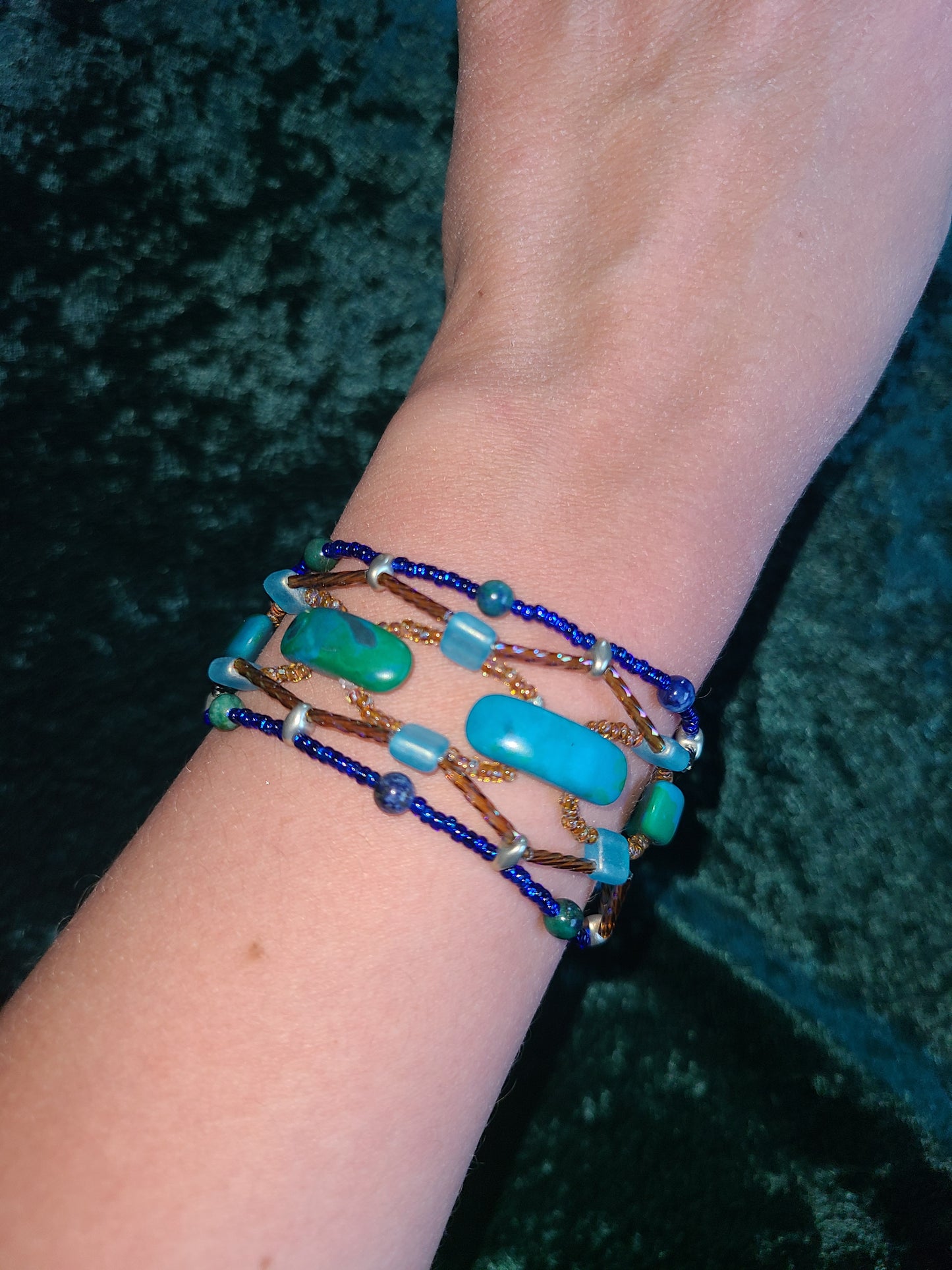 Azurite Stonecrossing Bracelet