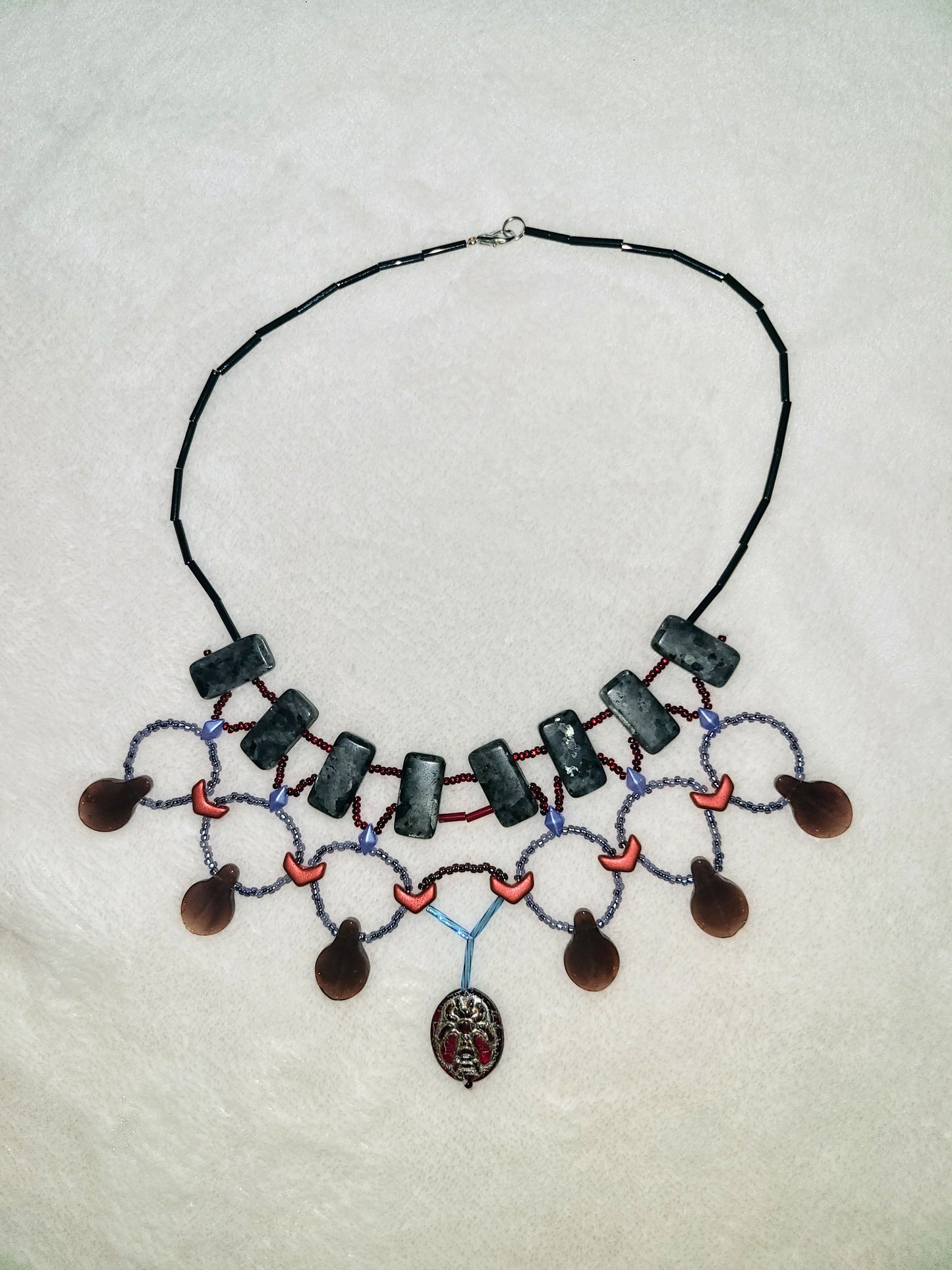 Black Labradorite Cleopatra Necklace