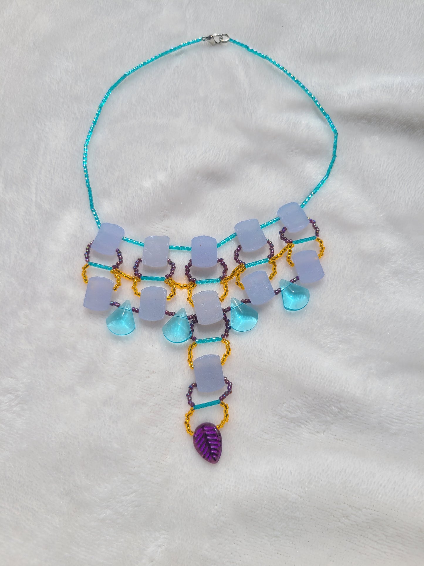 Blue Chalcedony Desert Dusk Necklace