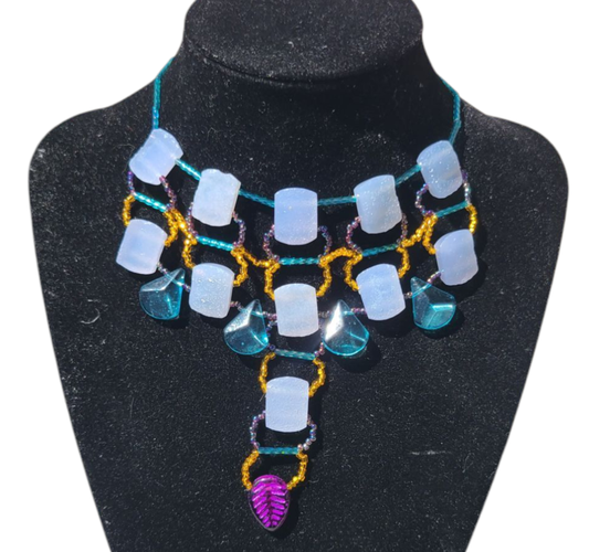 Blue Chalcedony Desert Dusk Necklace