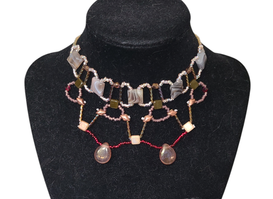 Botswana Agate Minoan Portal Necklace