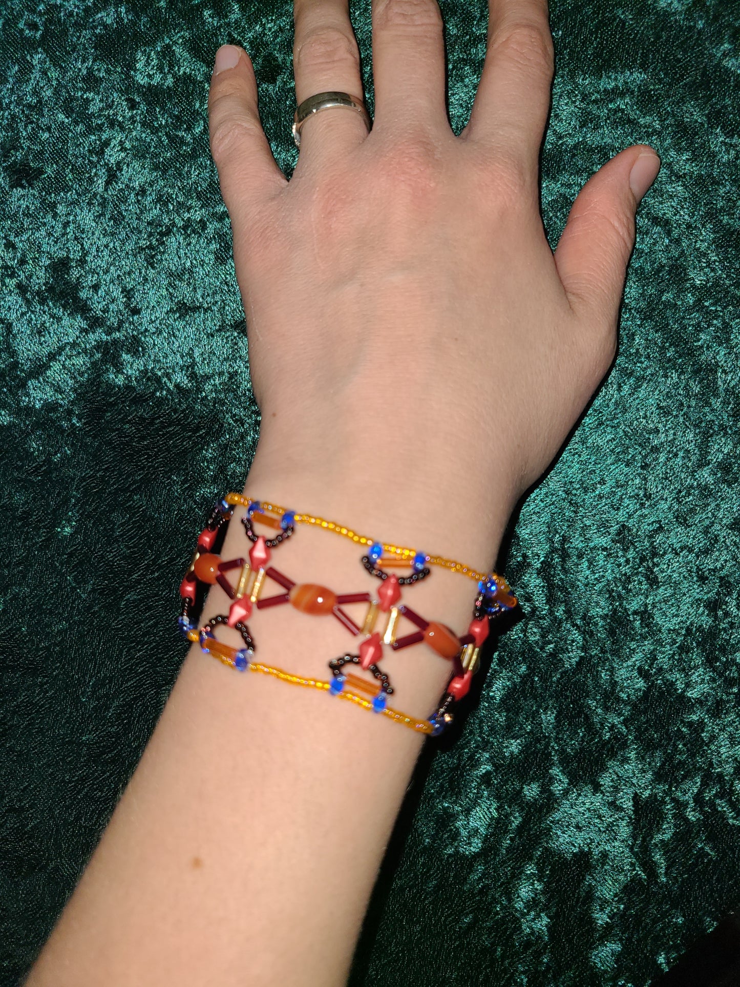 Carnelian Aegean Weave Bracelet
