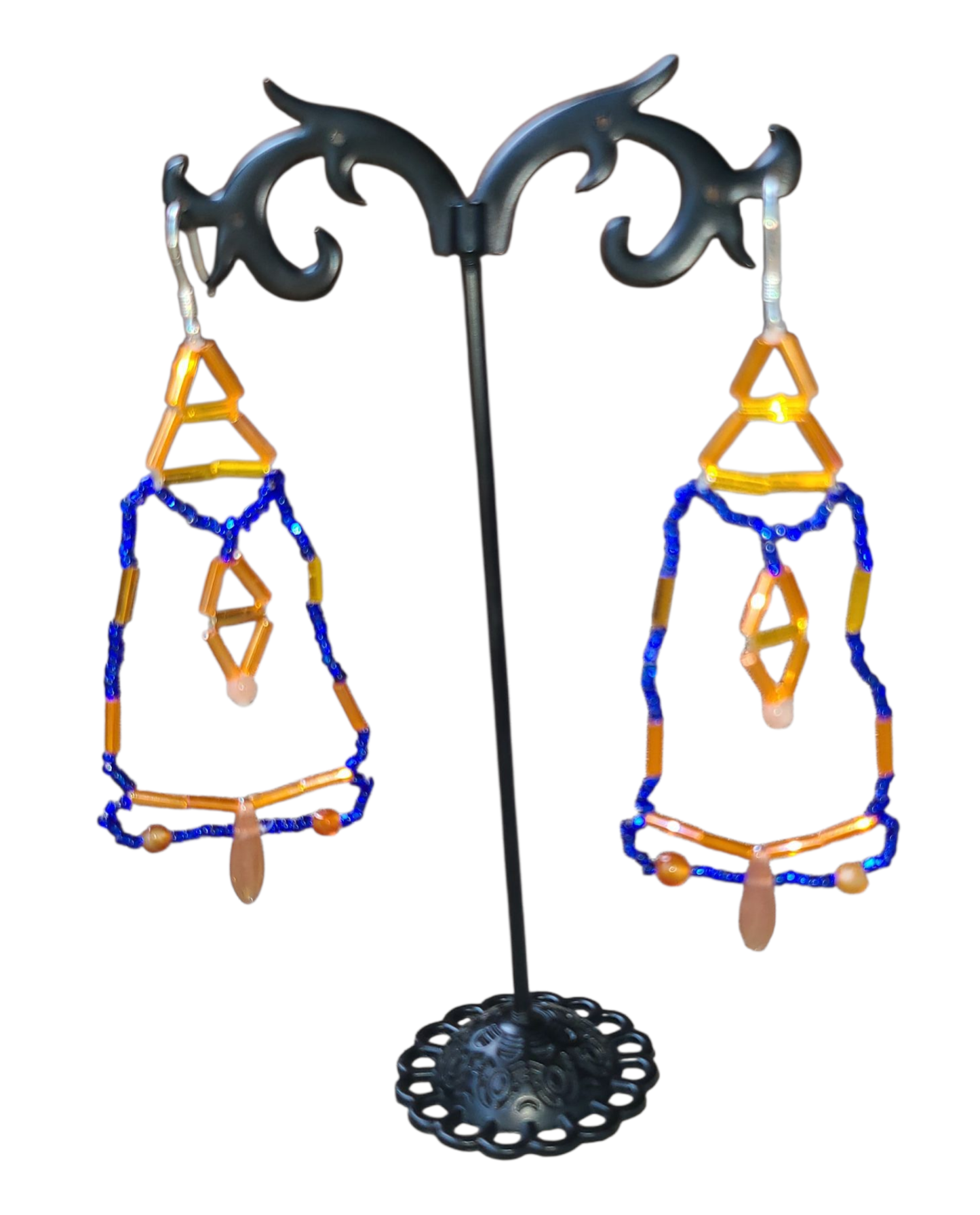 Carnelian Cipher Key Earrings