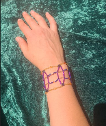 Carnelian Skies Meridian Mesh Bracelet