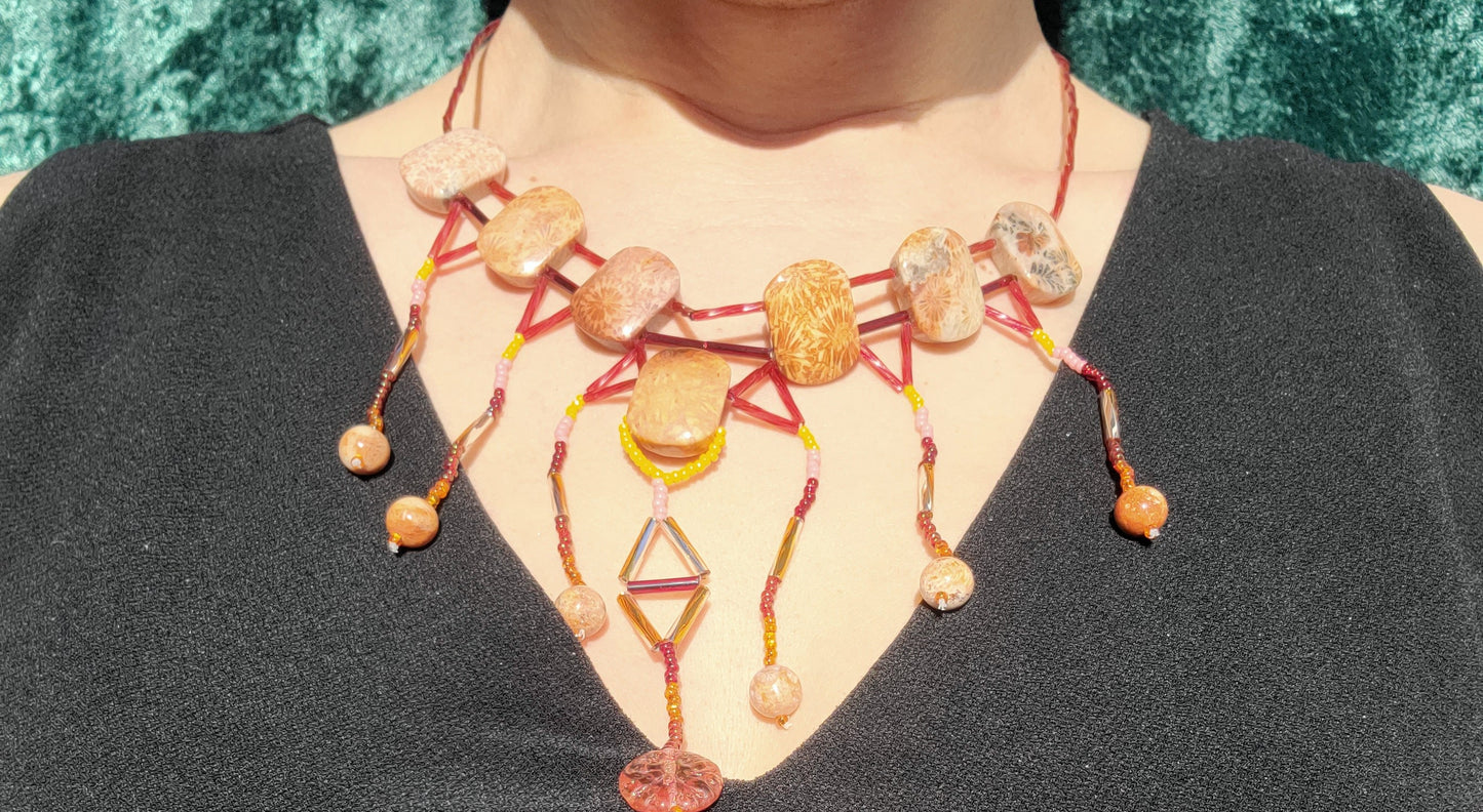 Fossil Coral Adriatic Splendor Necklace
