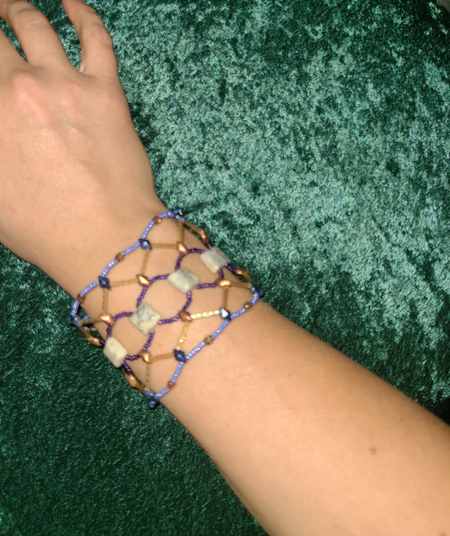 Crazy Lace Agate Stonecrossing Bracelet