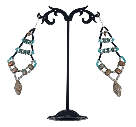 Deep Current Wild Rise Chandelier Earrings