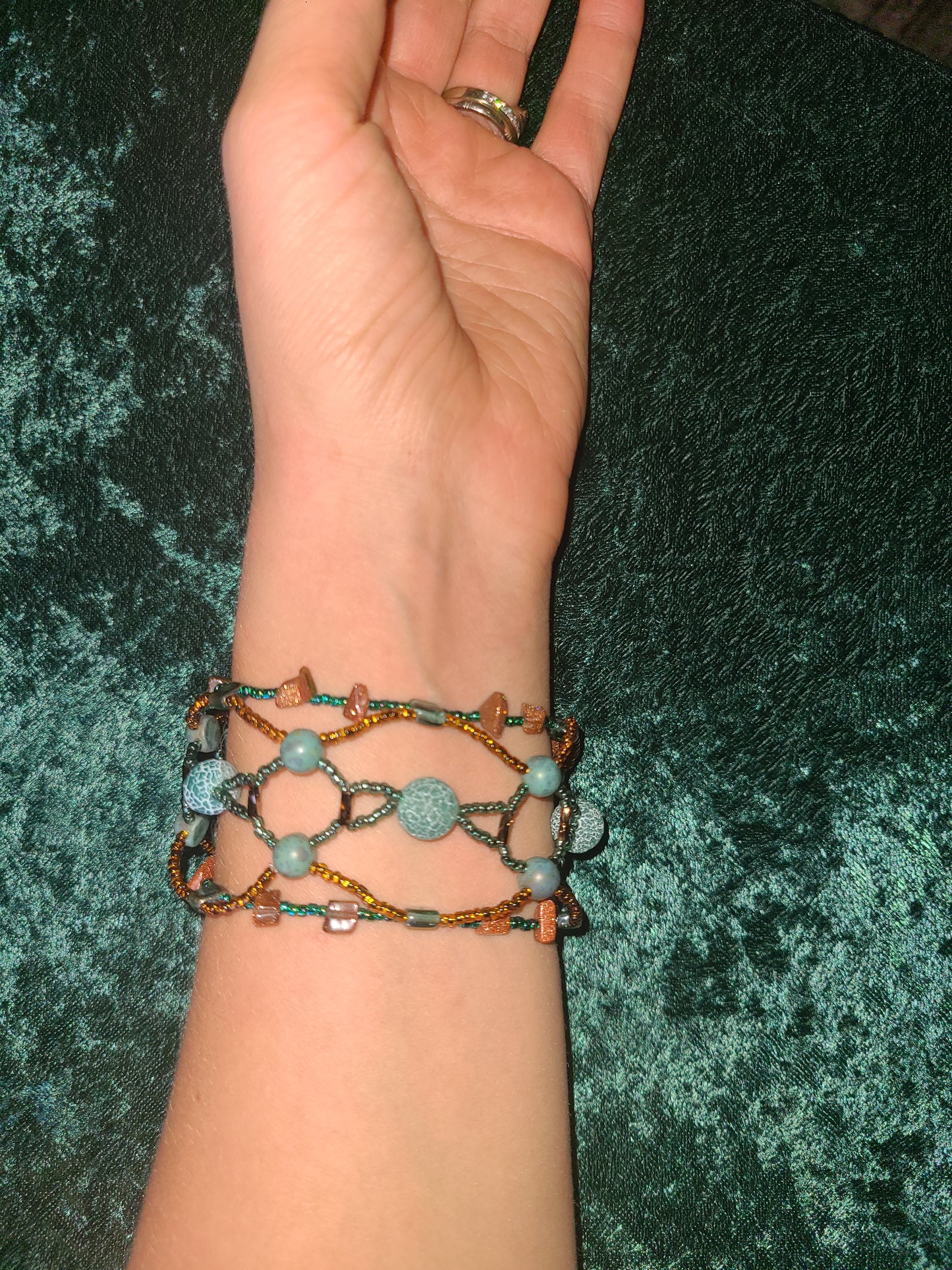 Forest Fairy Honeycomb Helix Bracelet