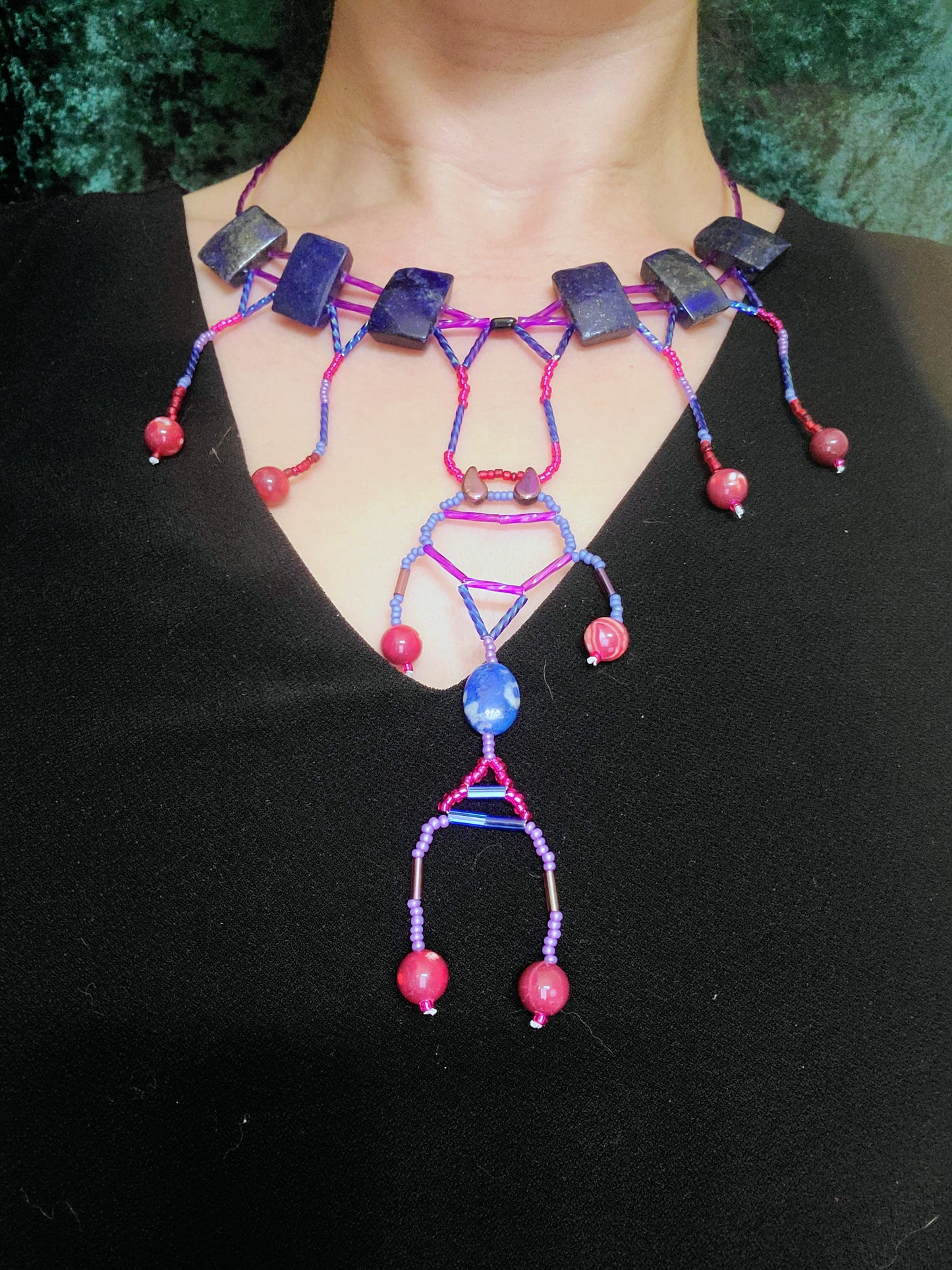Fuchsia Lapis Tellmark Necklace