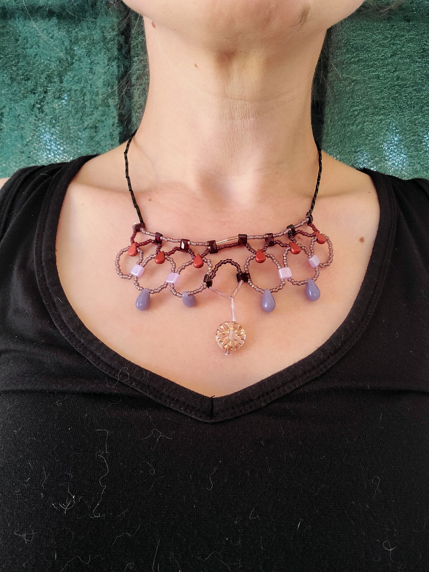 Garnet Cleopatra Necklace