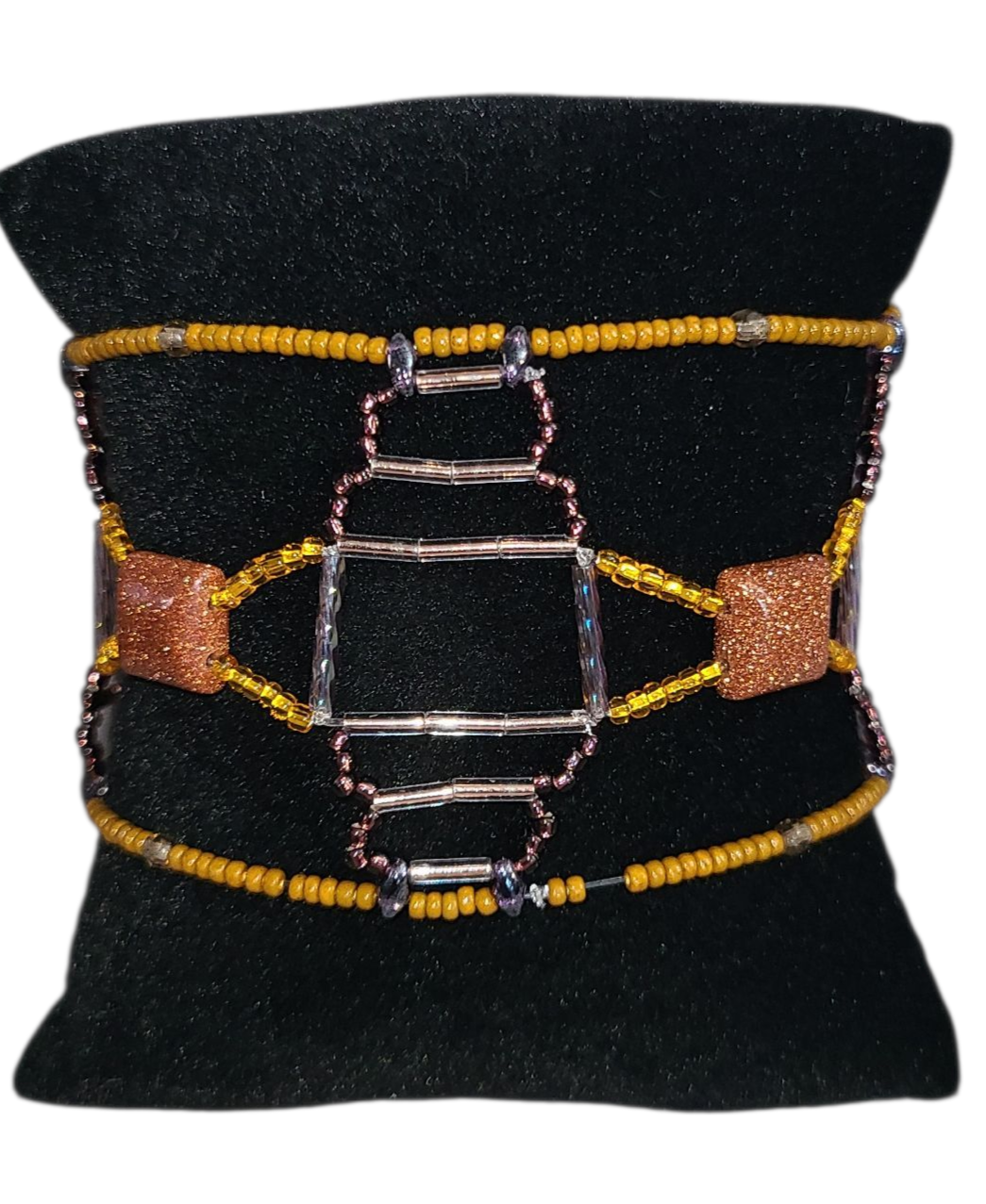 Autumn Goldstone Tracework Bracelet