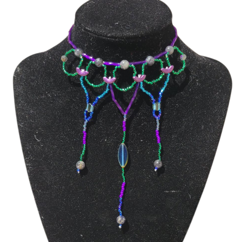 Iolite Ethereal Cascade Necklace