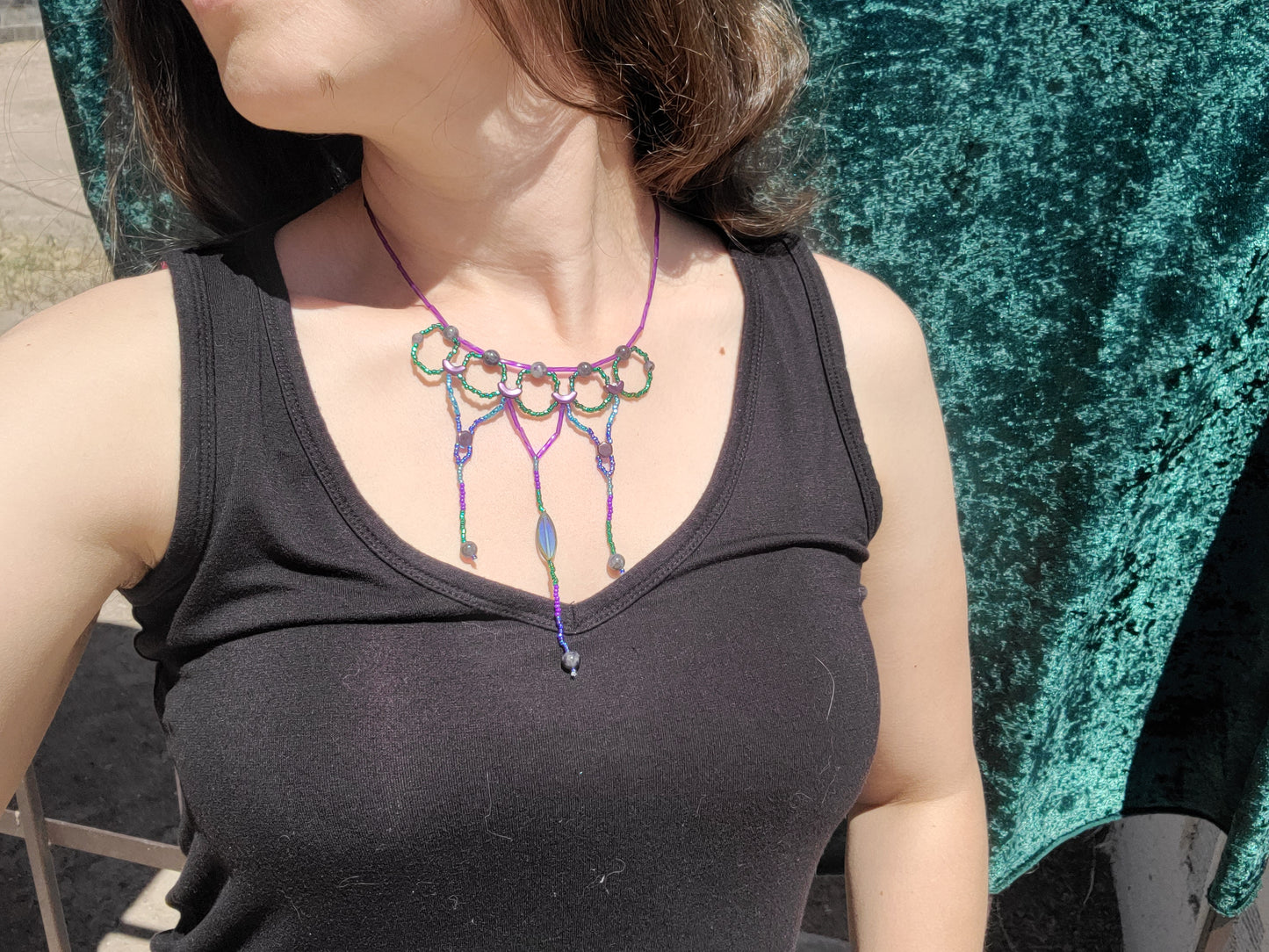 Iolite Ethereal Cascade Necklace