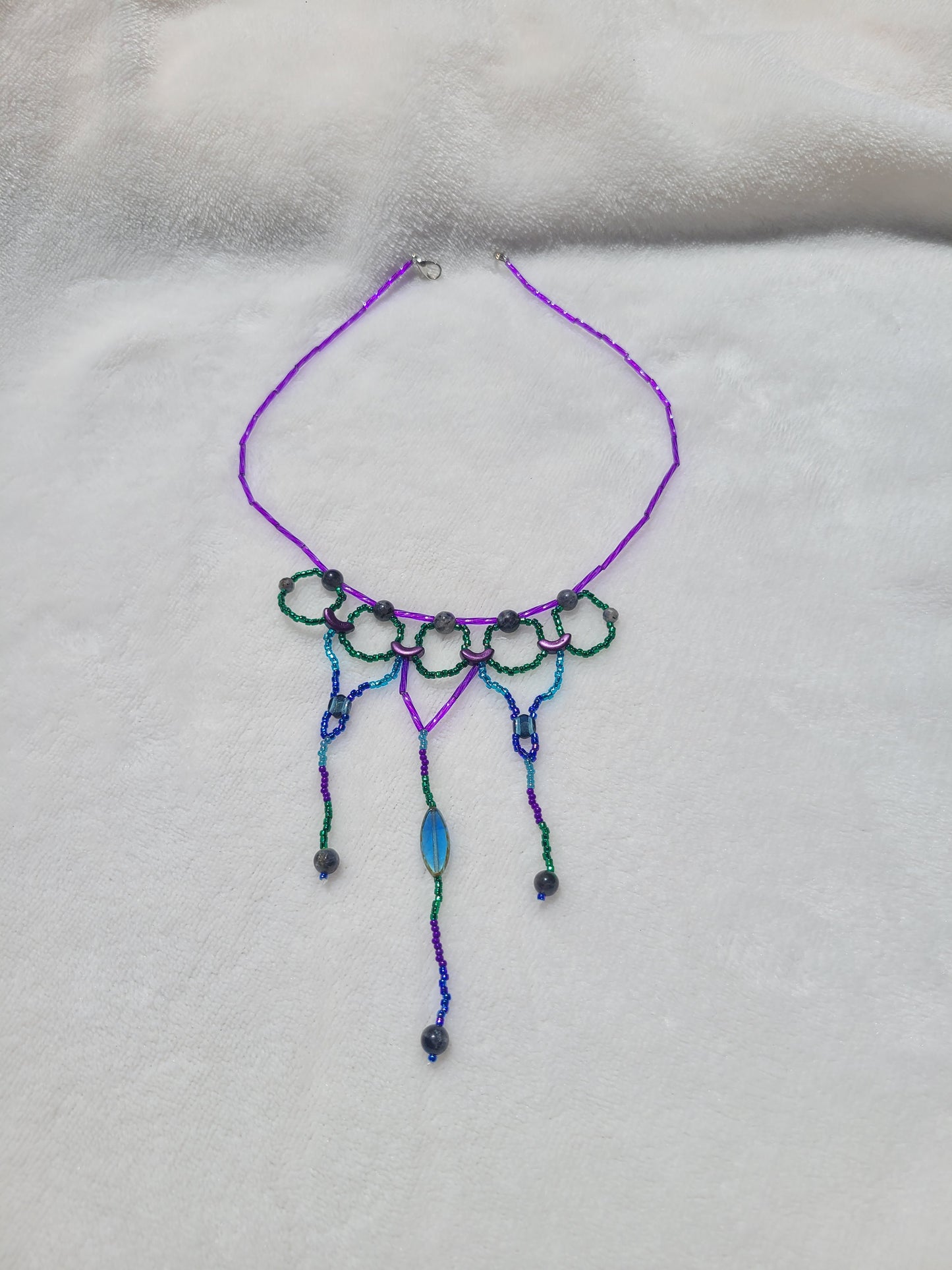 Iolite Ethereal Cascade Necklace