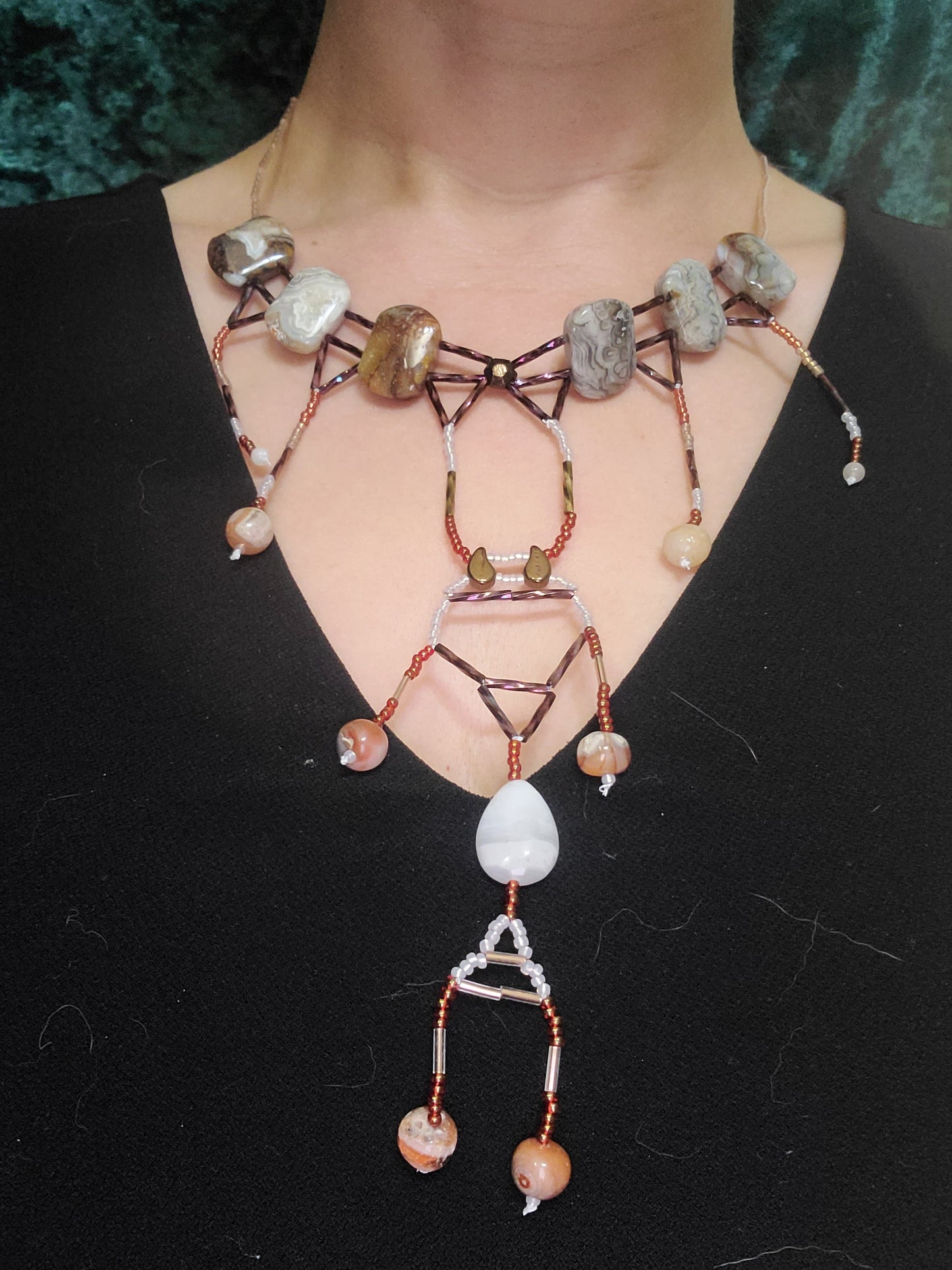 Laguna Lace Agate Tellmark Necklace