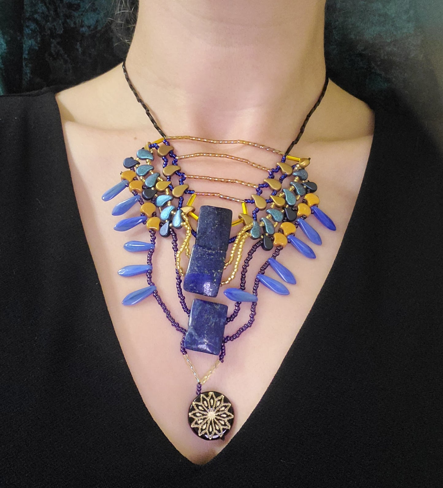 Royal Lapis Gulbadan Necklace