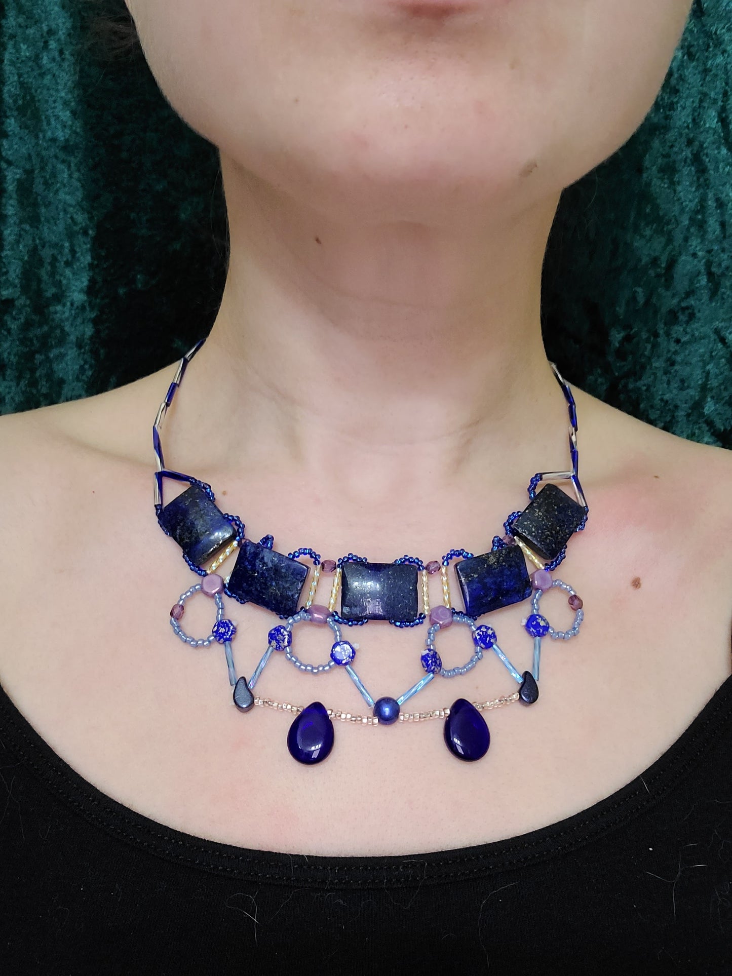Lapis Minoan Portal Necklace