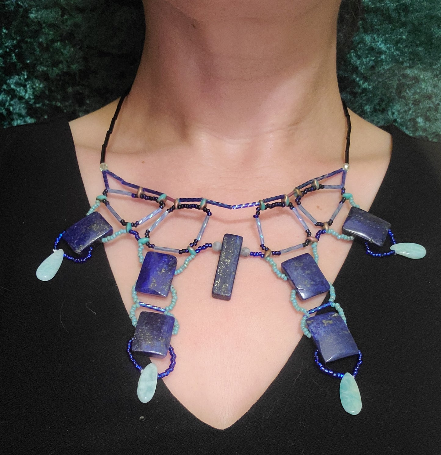 Lapis Tyrian Gate Necklace