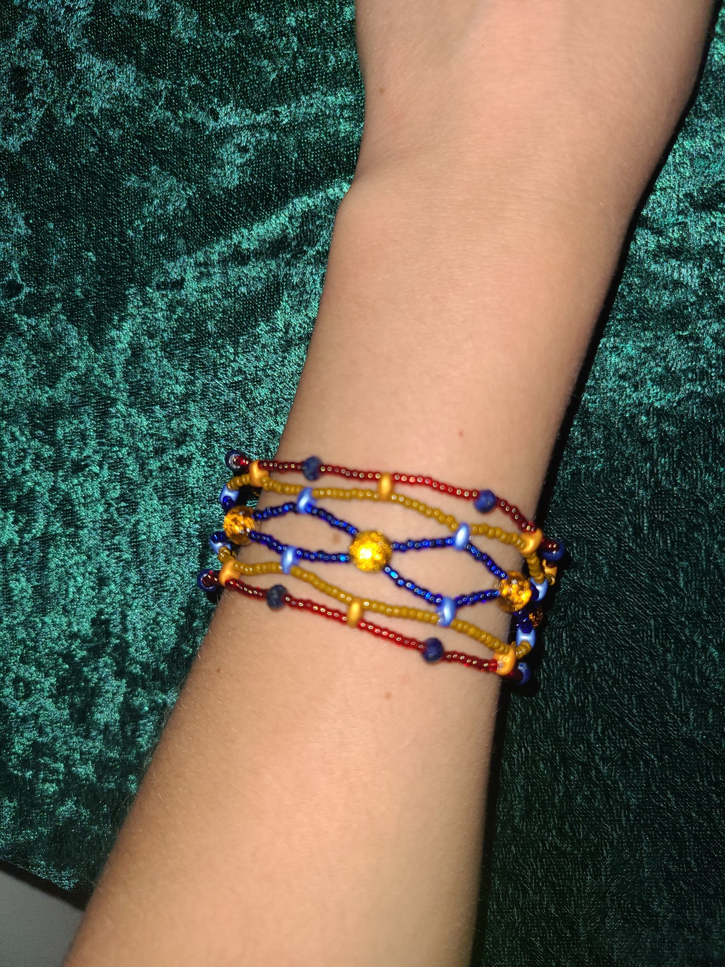 Lapis Sunset Boho Mosaic Bracelet