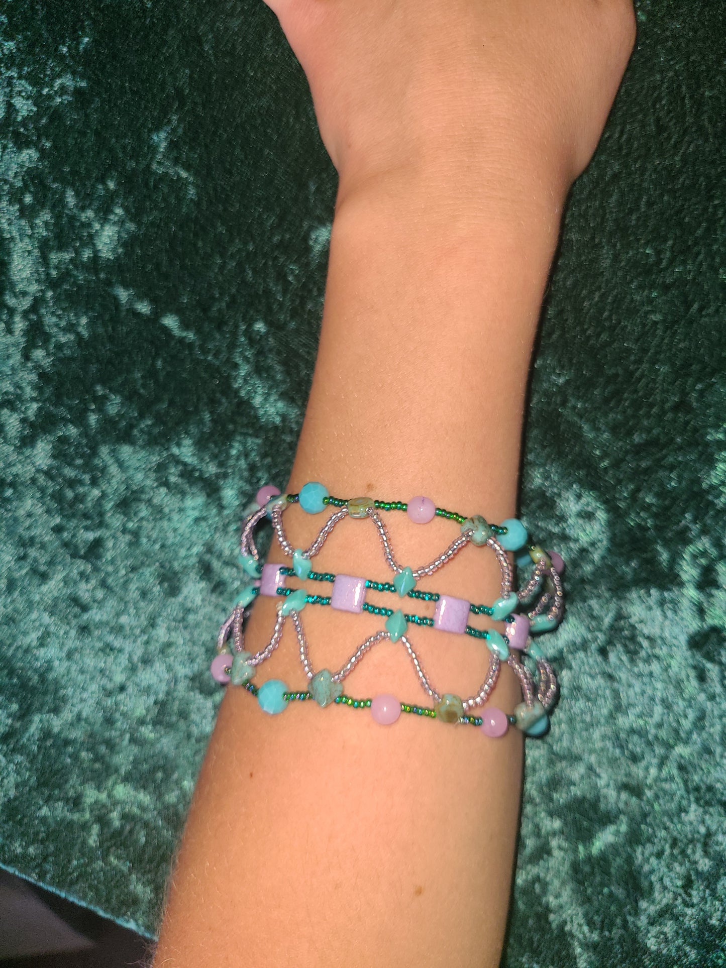 Pastel Tile Mosaic Bracelet