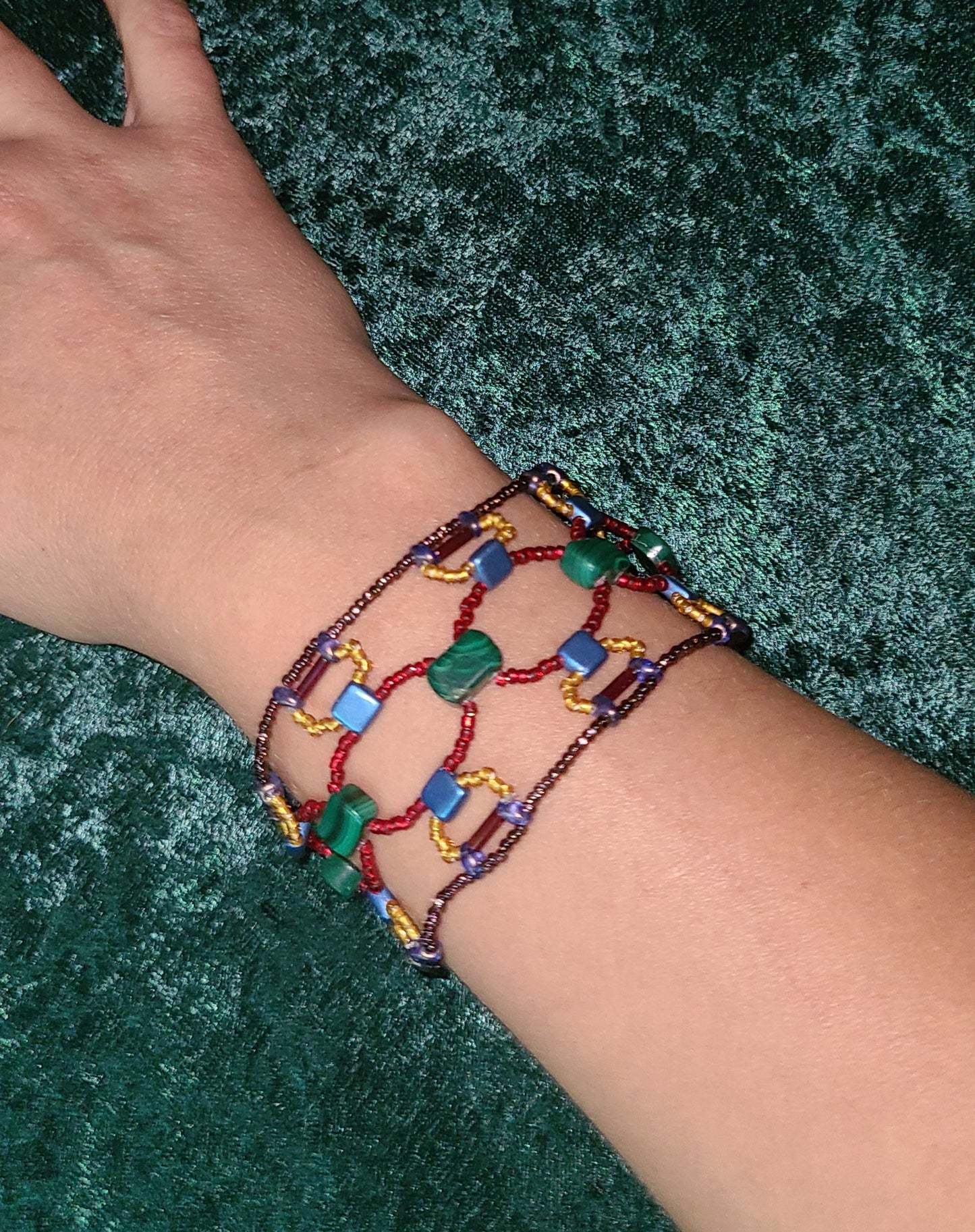 Malachite Bohemian Dreamweave Bracelet