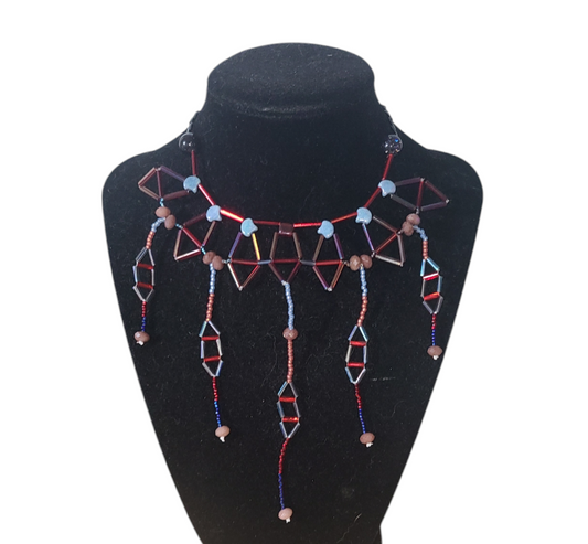 Ruby Summer Berry Kaleidoscope Necklace
