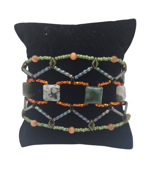 Tree Agate Stonecrossing Bracelet