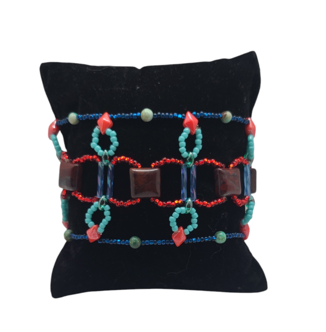 Poppy Jasper and Peruvian Turquoise Providence Bracelet