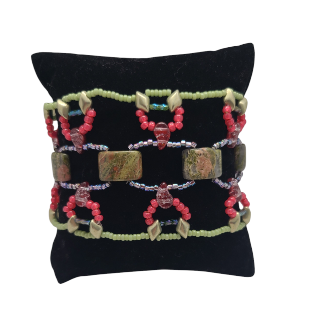 Unakite Bohemian Dreamweave Bracelet