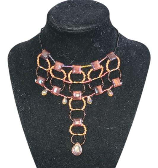 Red Tiger Eye Desert Dusk Necklace