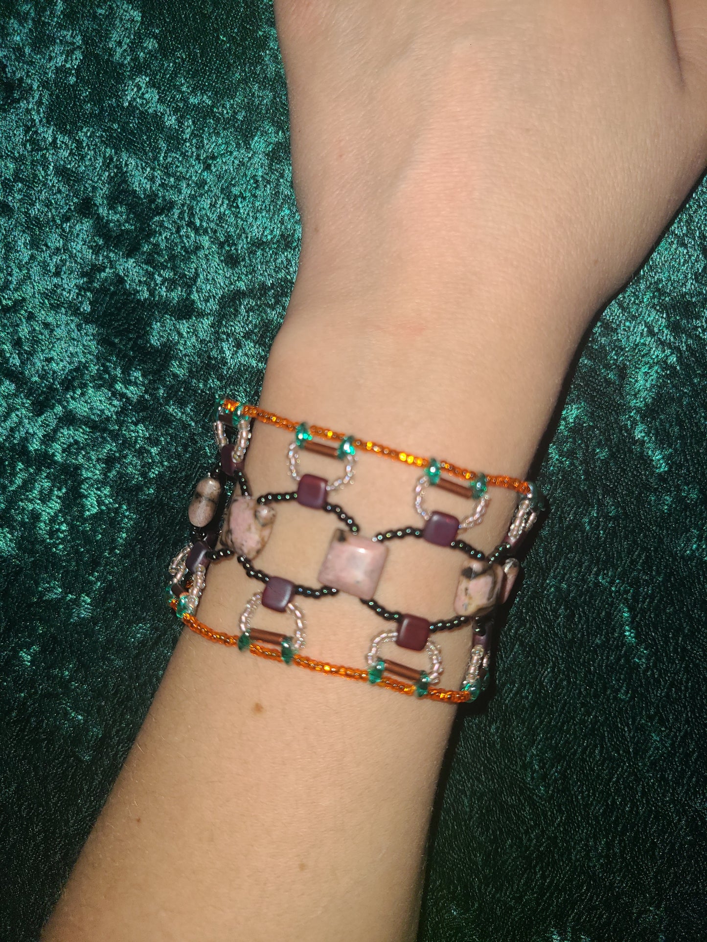 Rhodonite Bohemian Dreamweave Bracelet