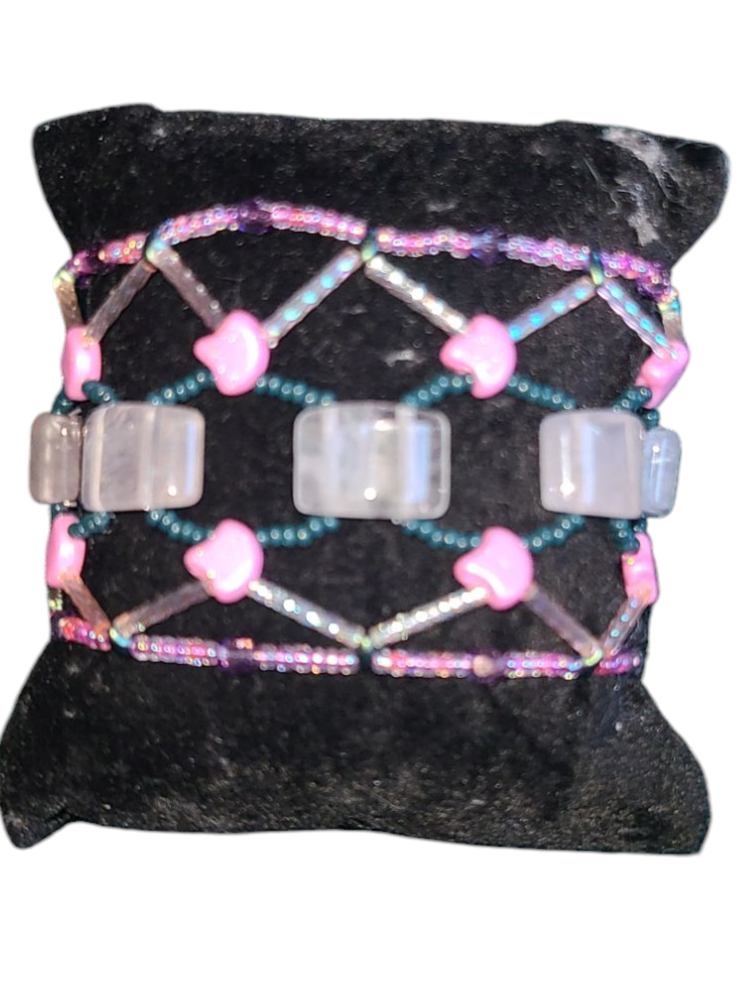 Rose Quartz Stonecrossing Bracelet