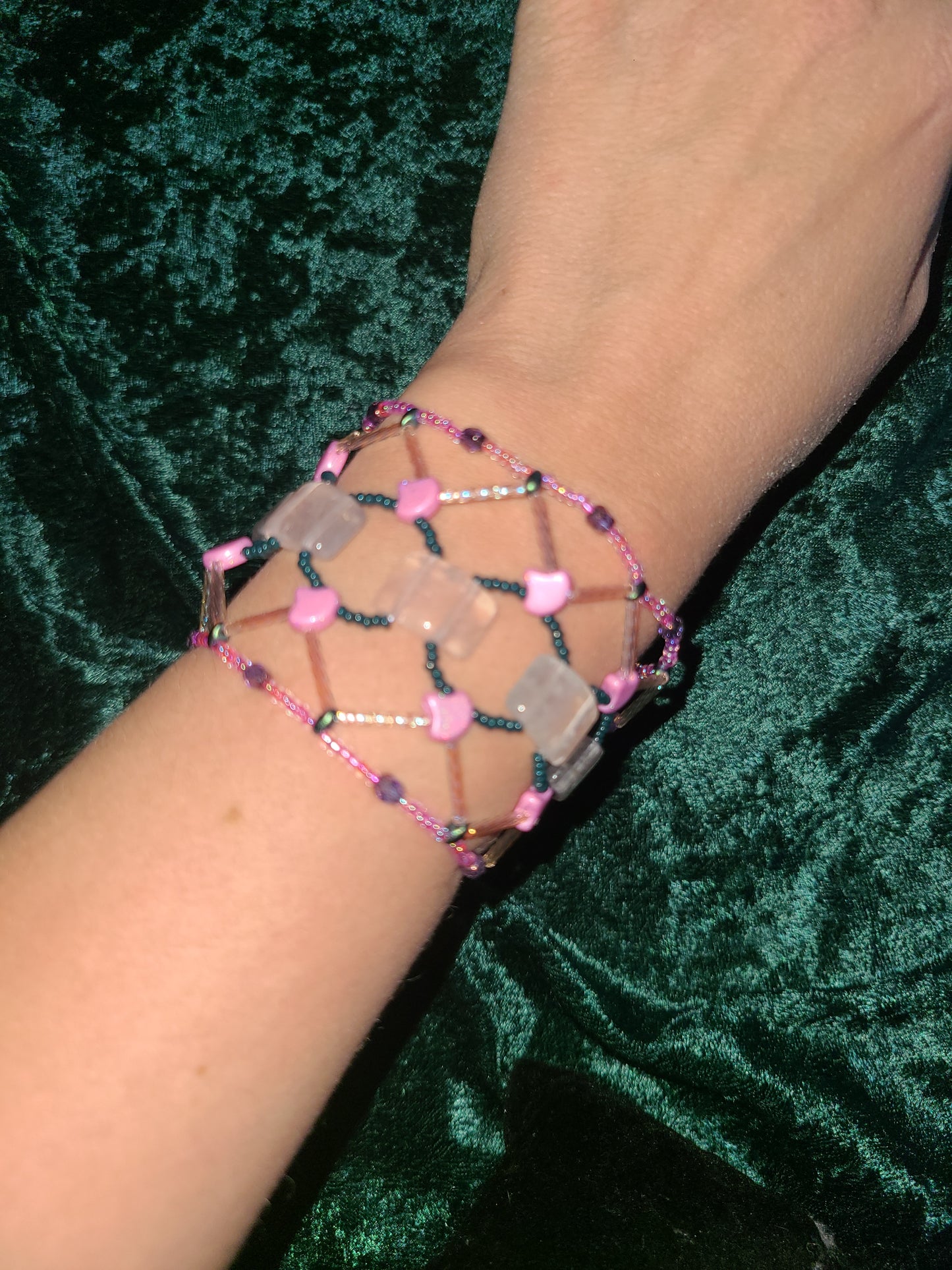 Rose Quartz Stonecrossing Bracelet