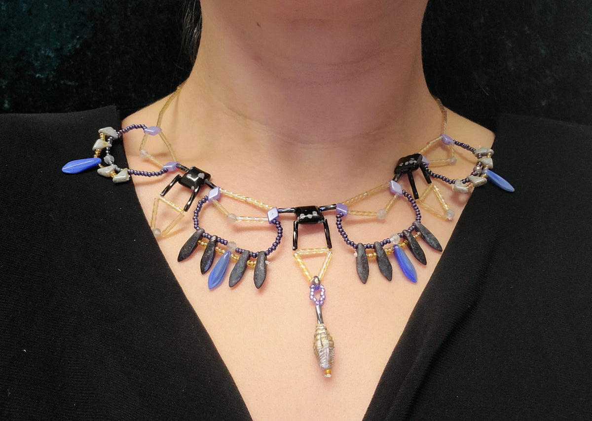 Snowflake Obsidian Nitot Necklace