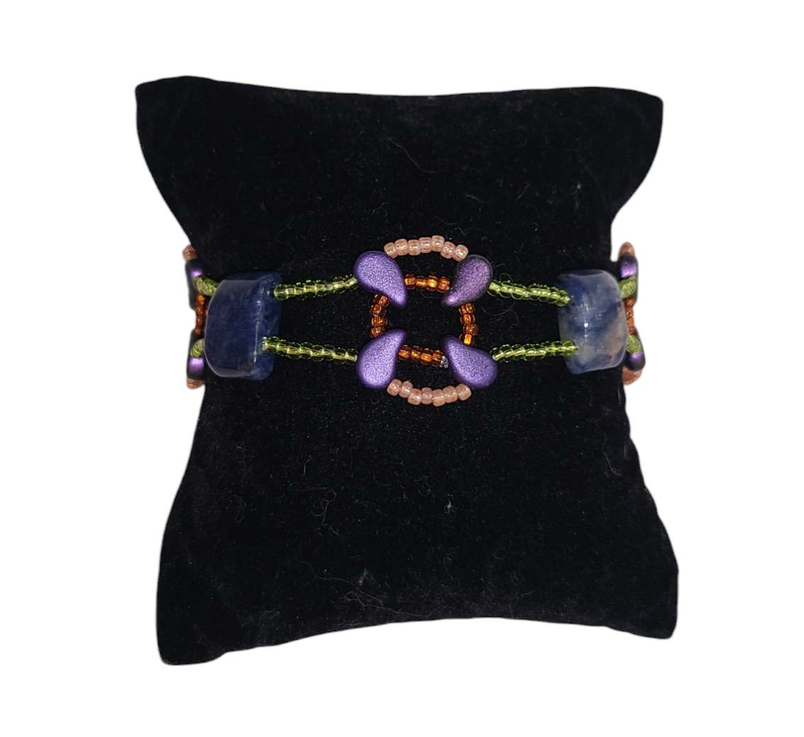 Sodalite Infinity Paisley Bracelet