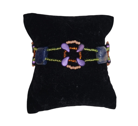 Sodalite Infinity Paisley Bracelet