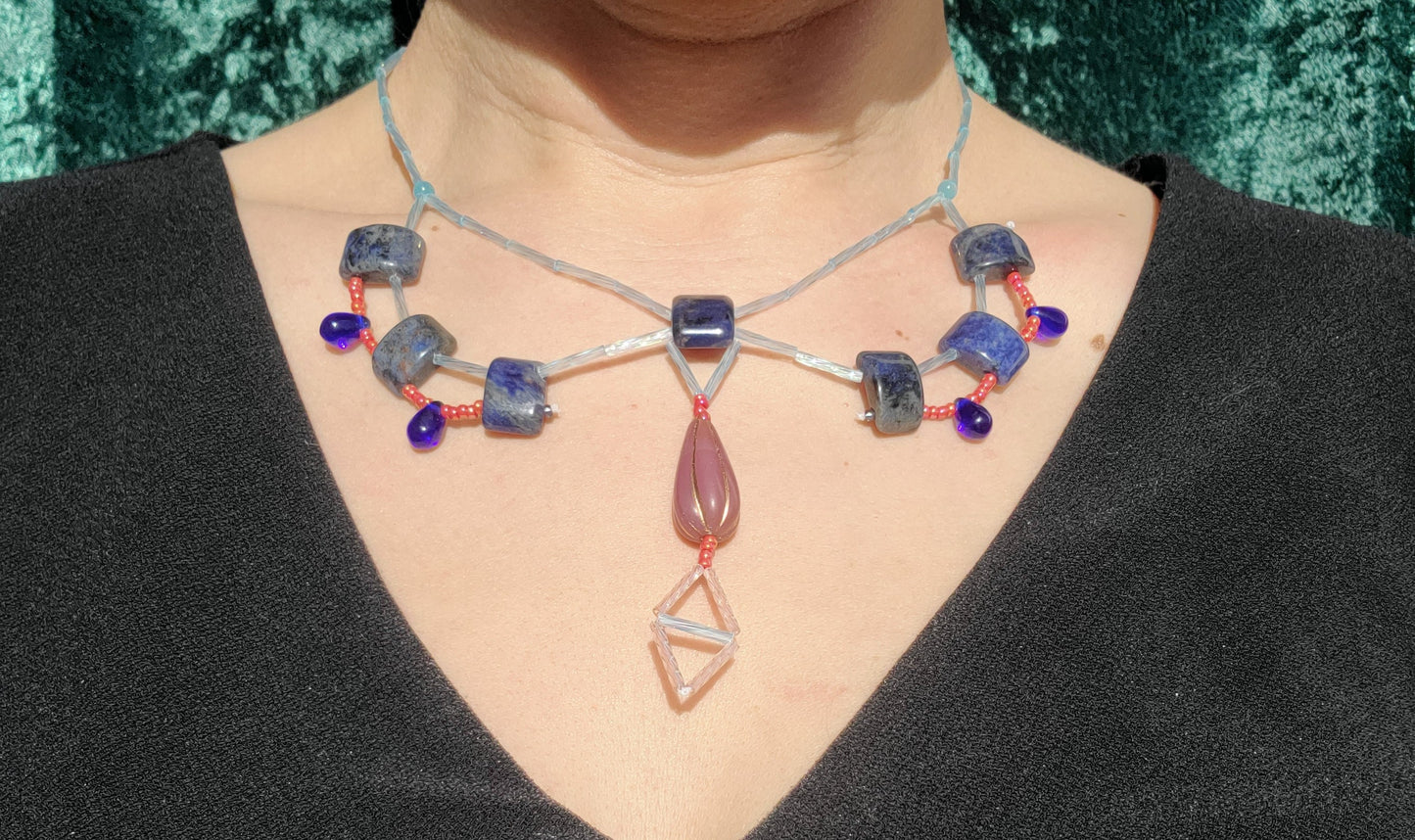 Sodalite Phoenix Necklace