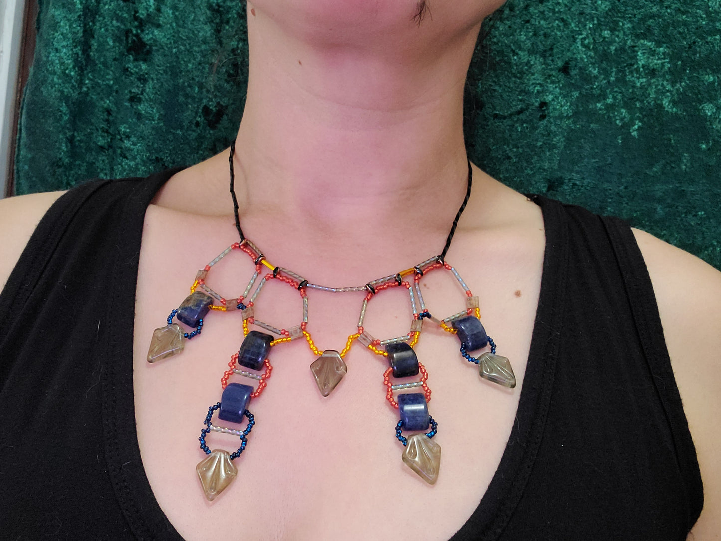 Sodalite Tyrian Gate Necklace