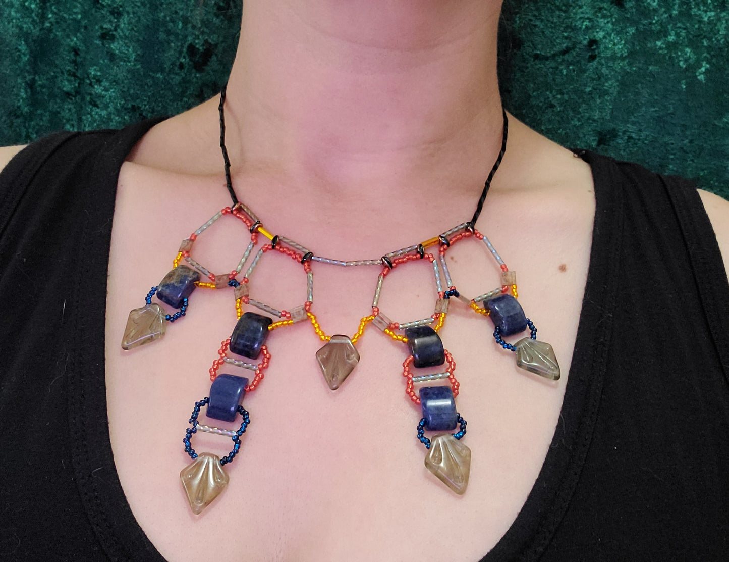 Sodalite Tyrian Gate Necklace