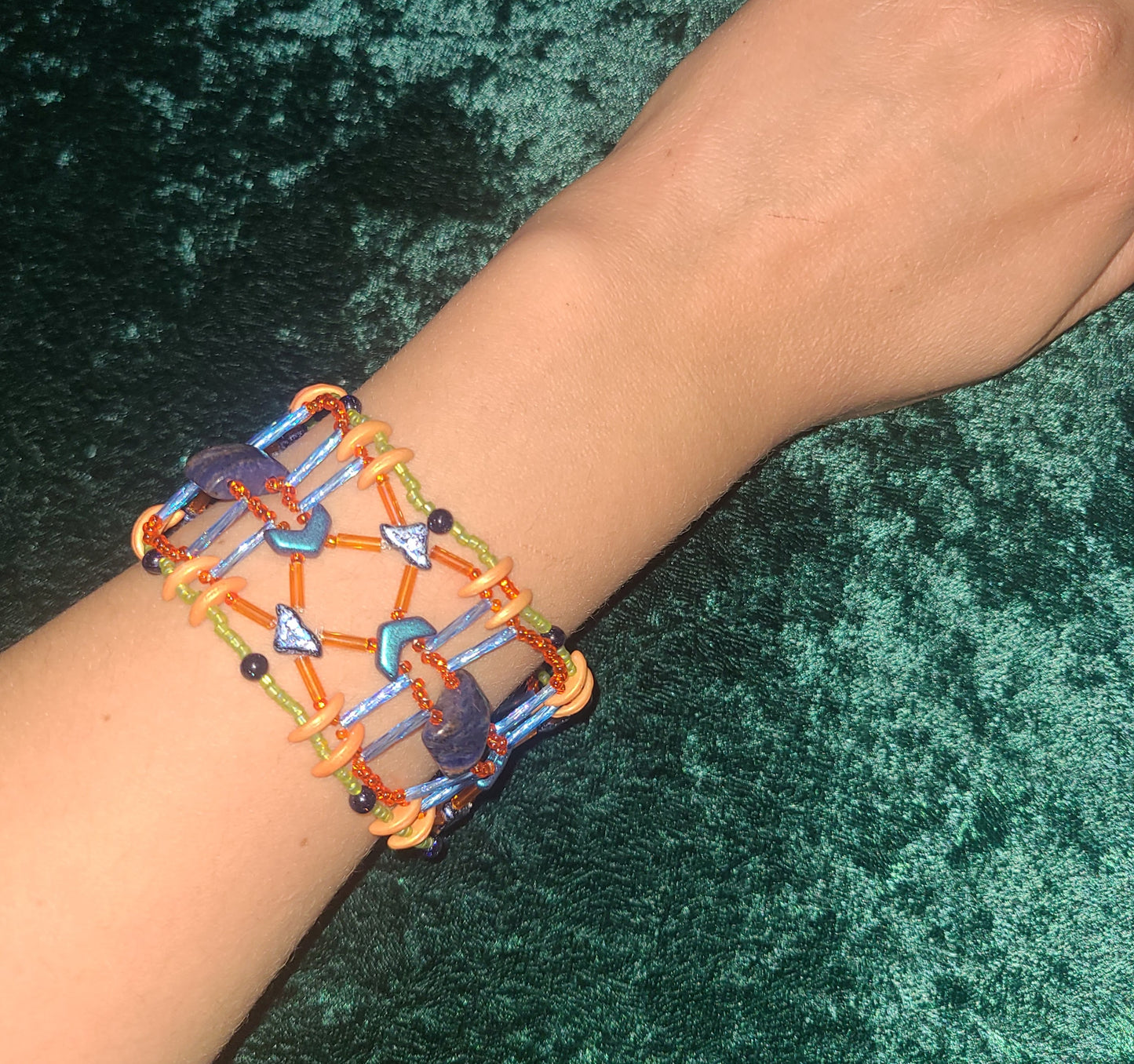 Sodalite Jaali Bracelet